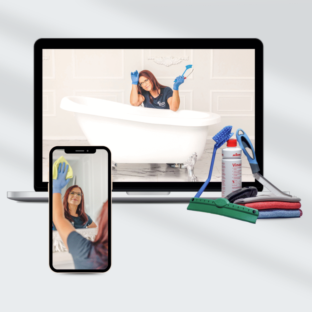 Home Cleaning Package with Supplies - Bathroom